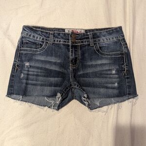 Denim Distressed Women Shorts